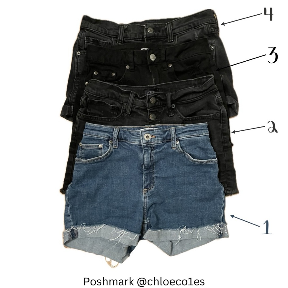 Bundle of 4 Pairs Jean Shorts!